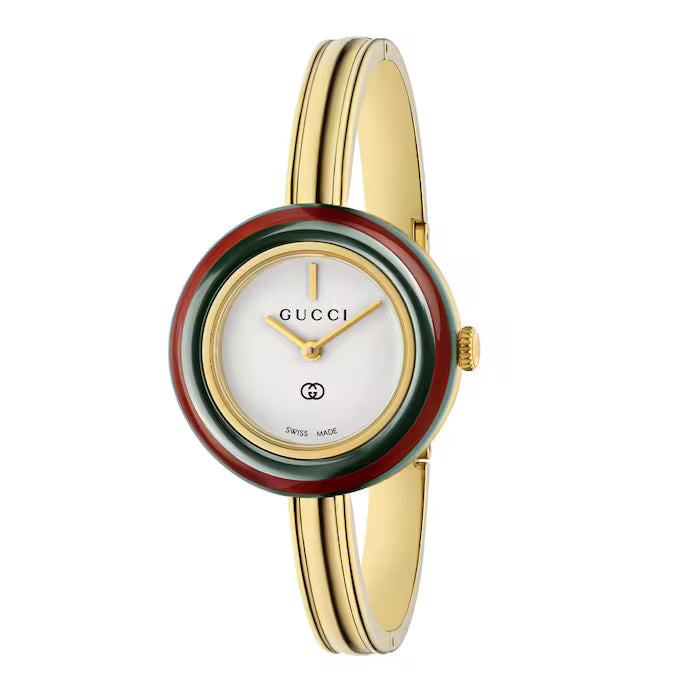 Play 28mm Yellow Gold Plated Ladies Watch