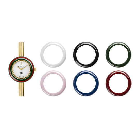 Play 28mm Yellow Gold Plated Ladies Watch