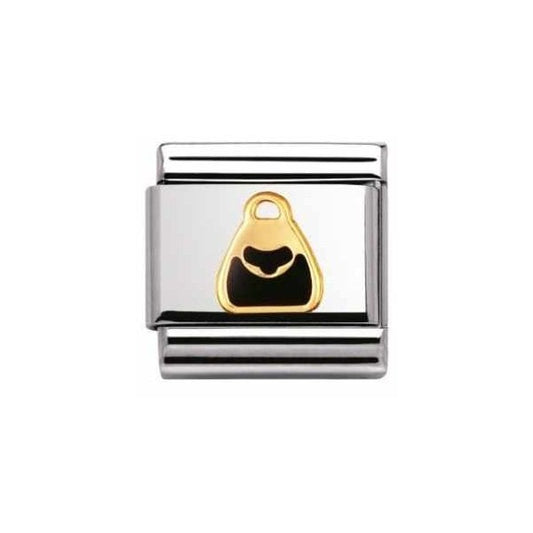 Gold Black Handbag Charm