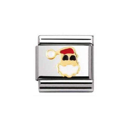 Gold Santa Claus Face Charm