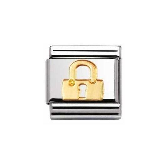 Gold Padlock Charm