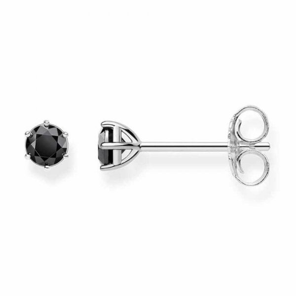 black ear studs