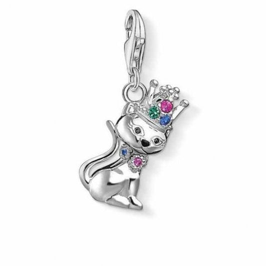 “Cat with crown“ Charm pendant