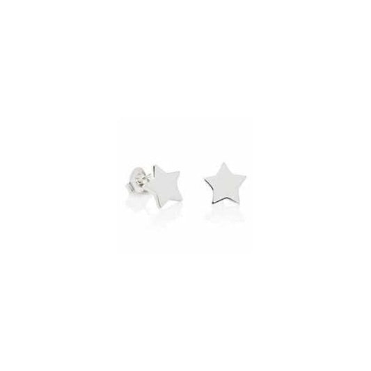 Silver Star Stud Earrings