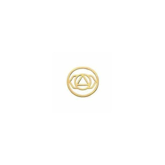 Gold Plated Brow Chakra Coin