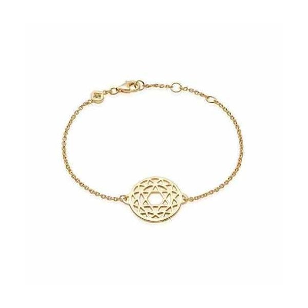 Heart Chakra Chain Bracelet - 18ct Gold Plate