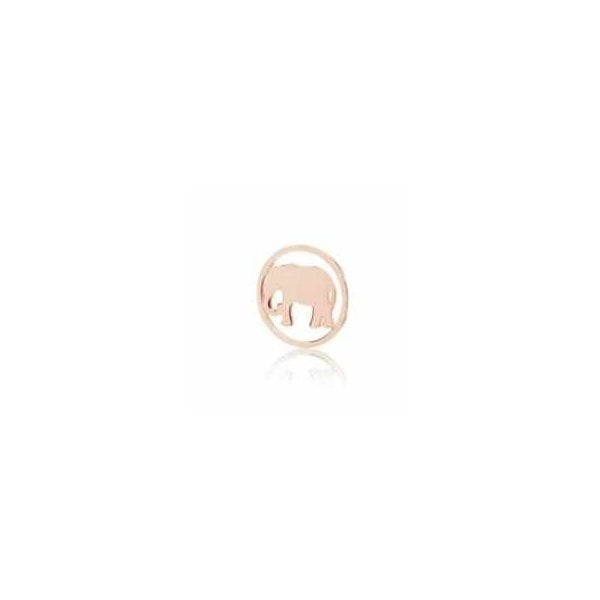 Elephant Rose Gold Halo Coin