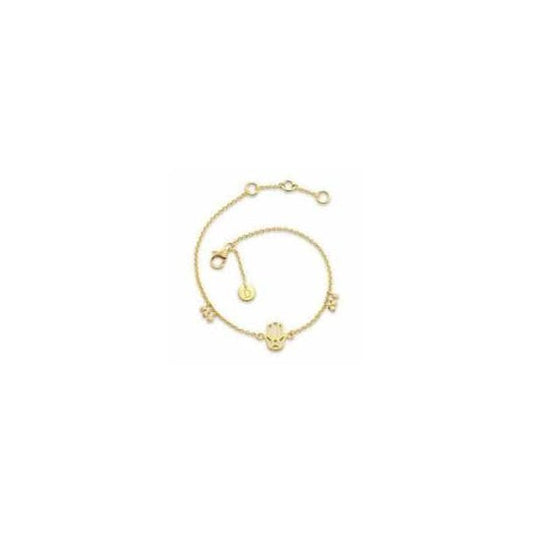 18ct GP Hand Karma Bracelet