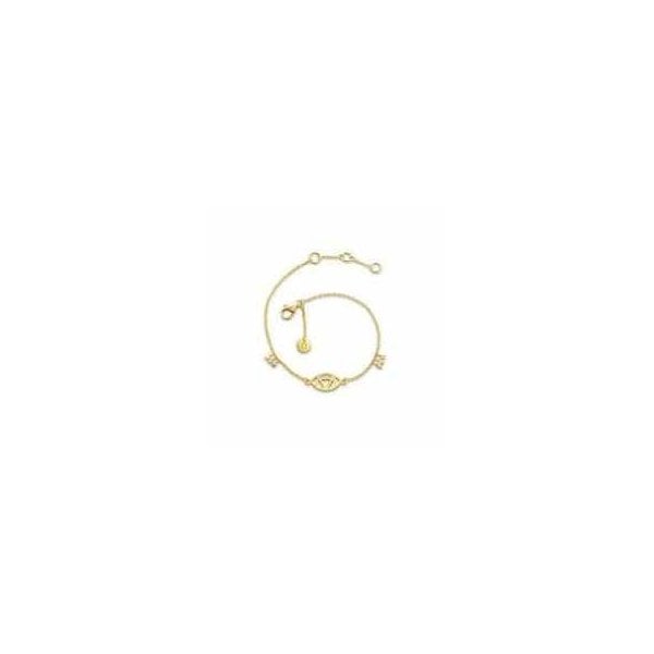 18ct GP Eye Karma Bracelet