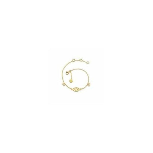 18ct GP Eye Karma Bracelet