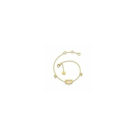 18ct GP Lotus Karma Bracelet
