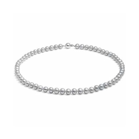 NecklaceSilver 5-5.5mm White Freshwate