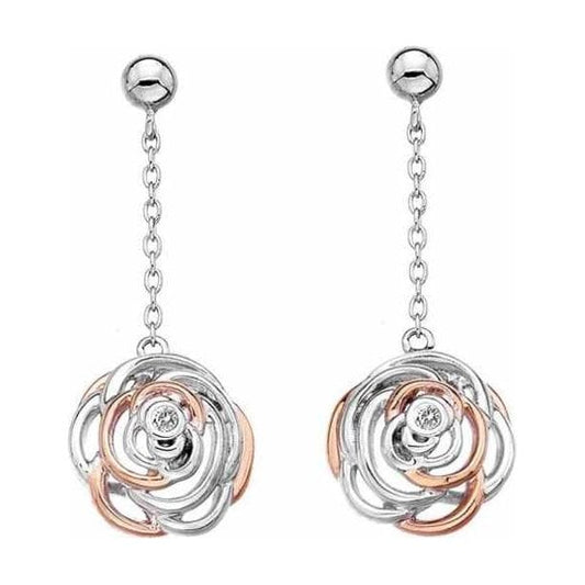 Eternal Rose Long Drop Earrings