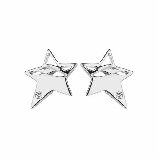 Arabesque Star Silver Stud Earrings