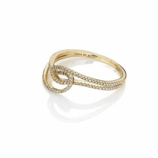 Flow Ring - Yellow Gold - size N