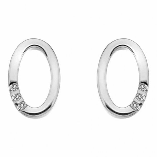 Halo Oval Earrings