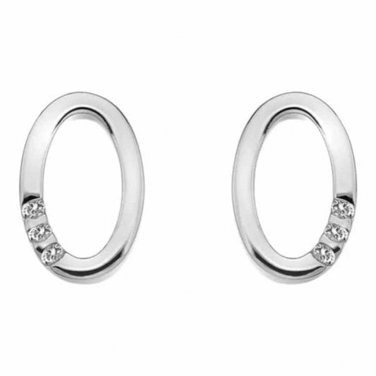 Halo Oval Earrings