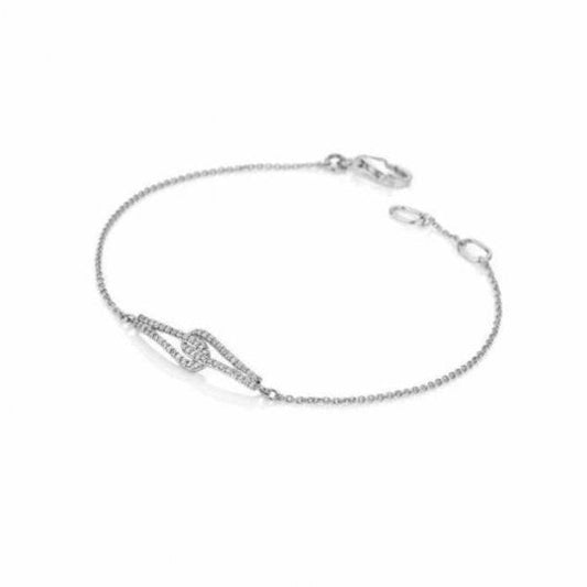 Flow Bracelet - White Gold