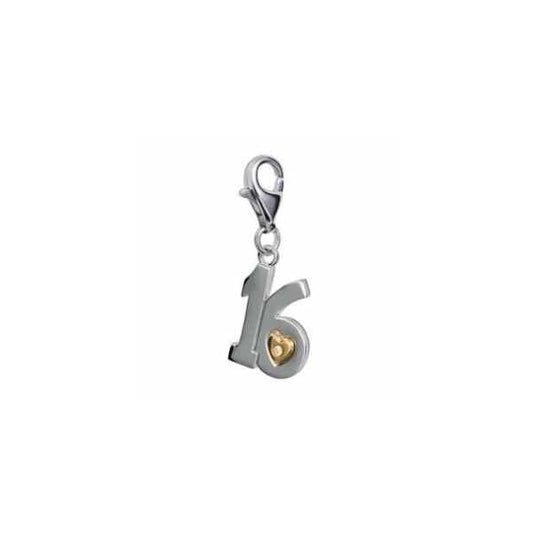 Sweet Sixteen Silver Charm