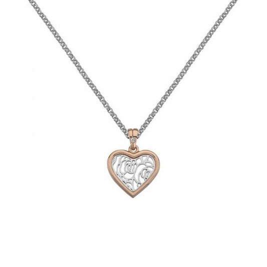 Faith Heart Pendant - Rose Gold
