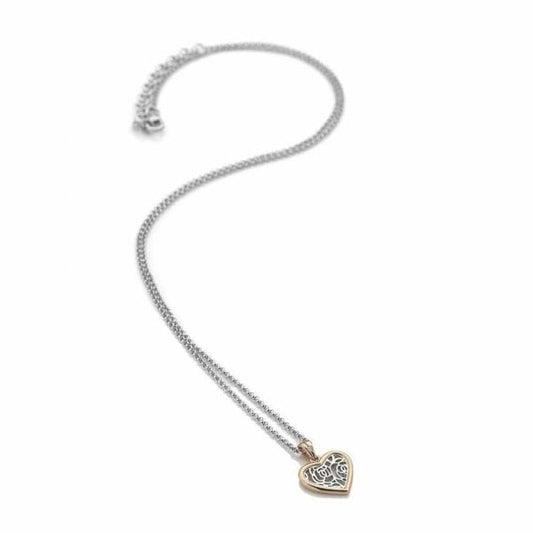 Faith Heart Pendant - Rose Gold