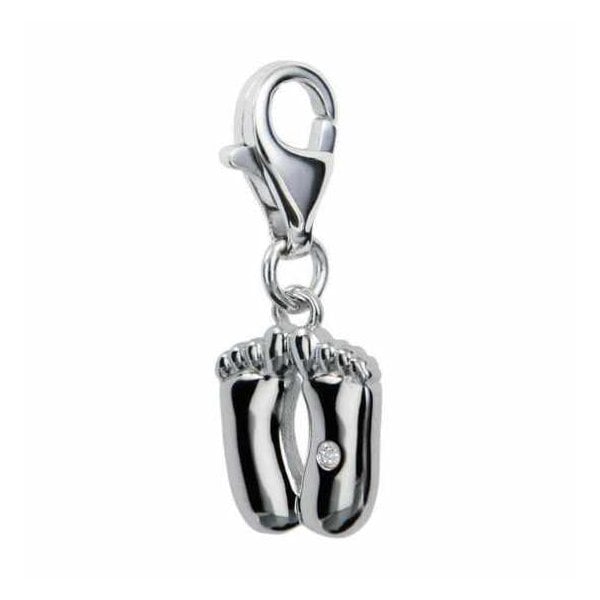 Pitter Patter Silver Charm