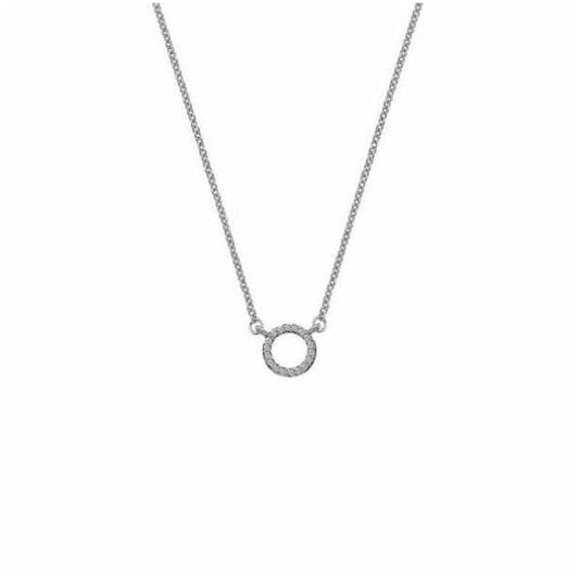 Infinity Necklace - White Gold