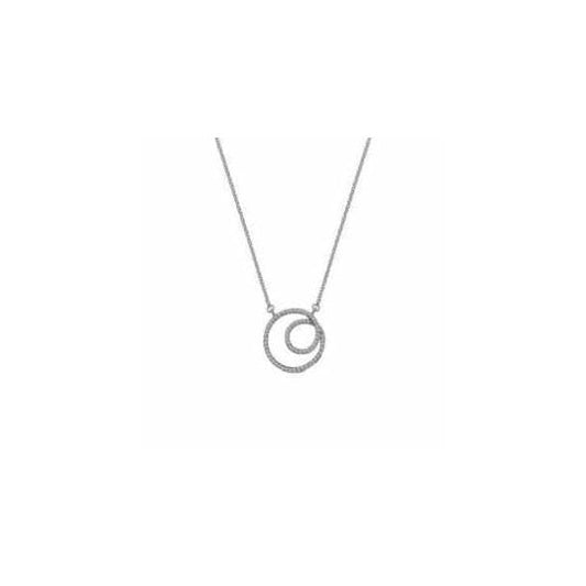 Flow Necklace - White Gold