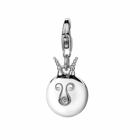 Spaced Out Silver Charm