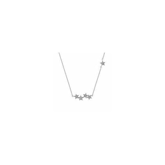 Glint Statement Necklace - 9ct White Gold