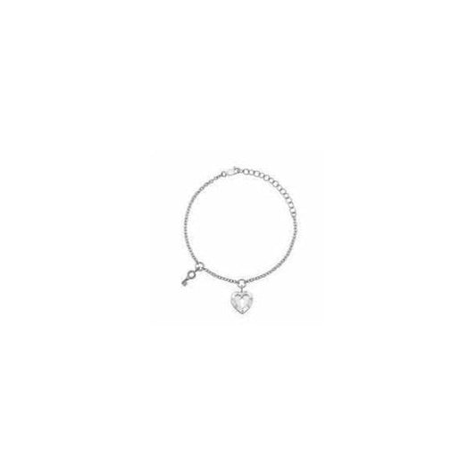 Lock in Love Open Silver Bracelet