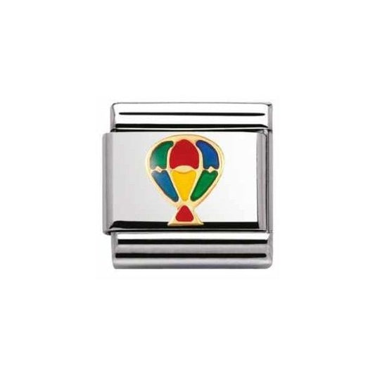 Gold Hot-Air Balloon Charm