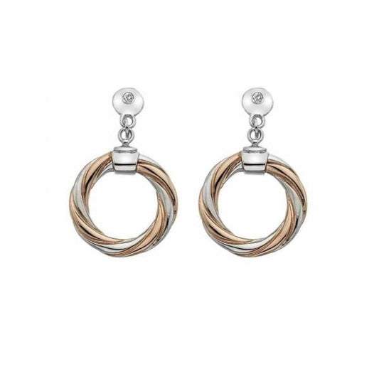 Two Tone Twisted Breeze Earrings
