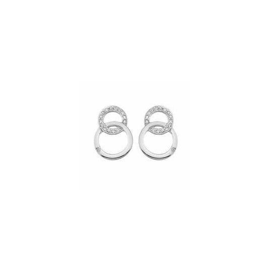 Bliss Interlocking Circle Earrings