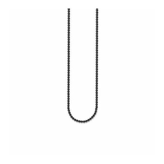 Glam & Soul Black Onyx Beaded Necklace