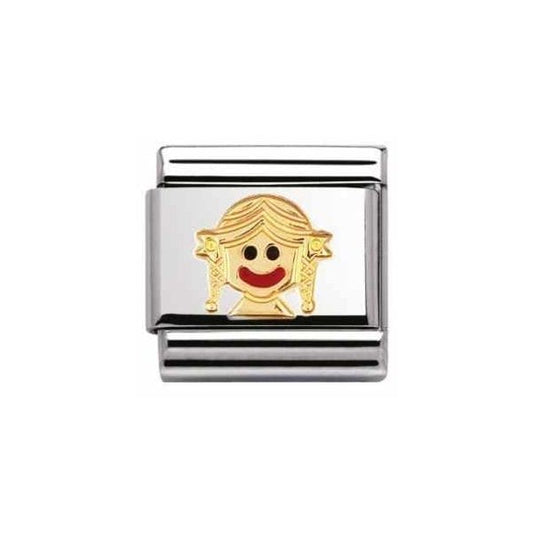 Gold Baby Girl Charm