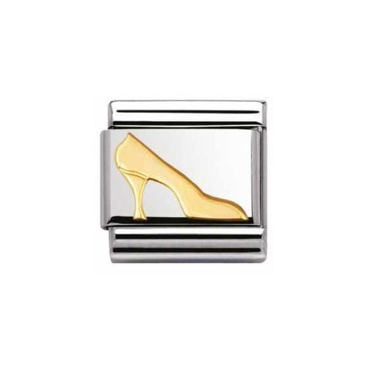 Gold High Heel Shoe Charm