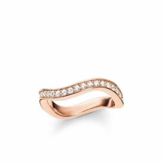 Rose Gold Plated Eternity Ring - Size 56