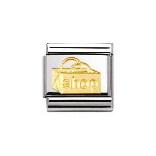 Classic Gold 18k Shopping Bag Charm