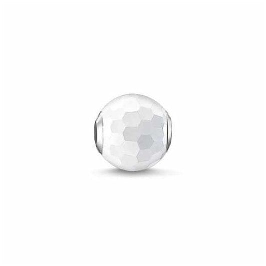 Bead "white agate"