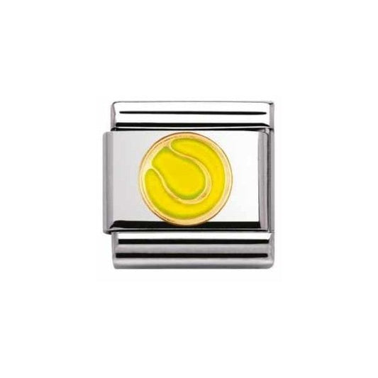Gold Tennis Ball Charm