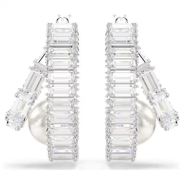 Ariana Grande x Swarovski hoop earrings, Pearl