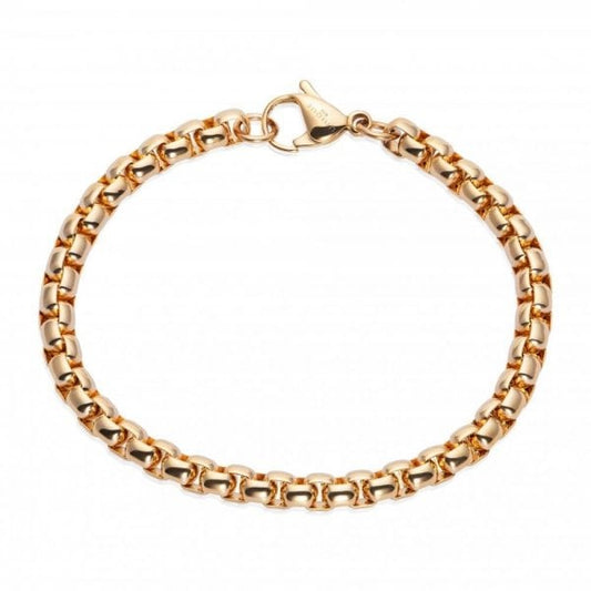 Gold IP Plated Steel Belcher Chain