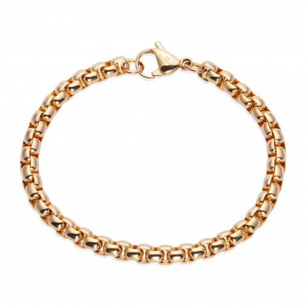 Gold IP Plated Steel Belcher Chain