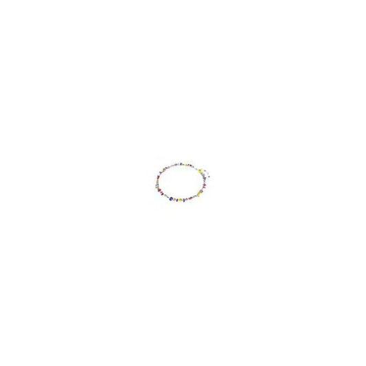Gema necklace, Mixed cuts, Multicolored, Rhodium