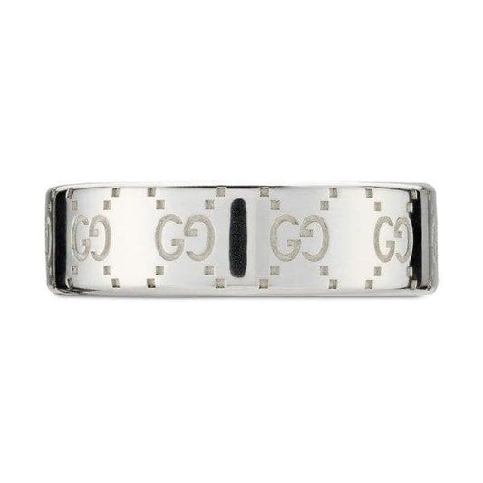 Silver Signature GUCCI Ring
