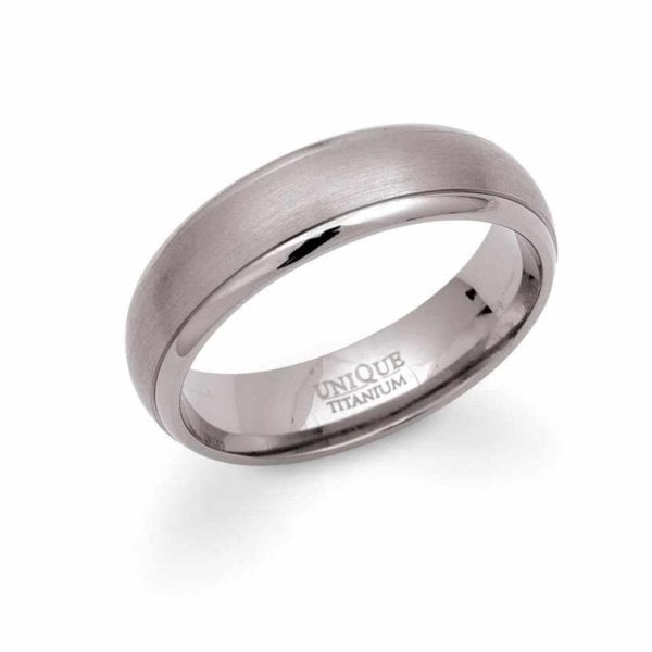 Gents Titanium Ring 6mm - Size 62