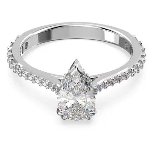 Stilla cocktail ring, Rhodium, S55