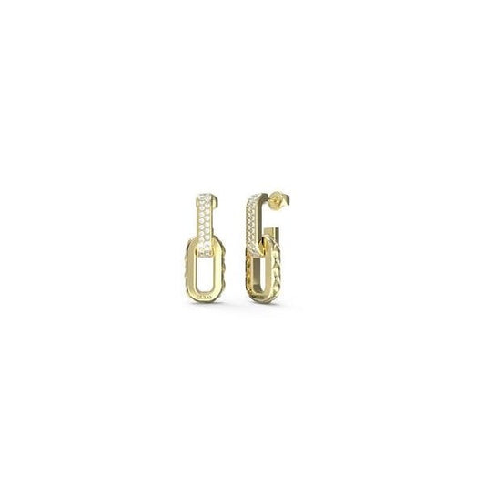 Matelasse Pave Double Link Earrings