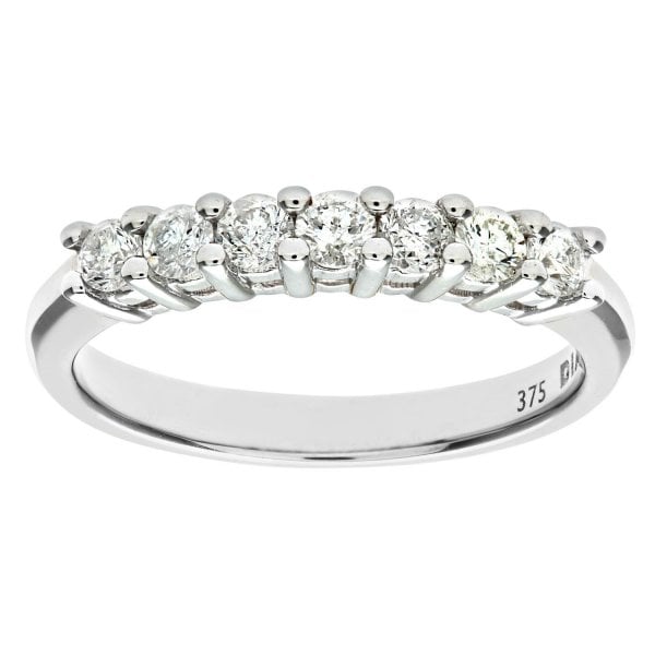 0.50 Diamond and White Gold Ring Size: P